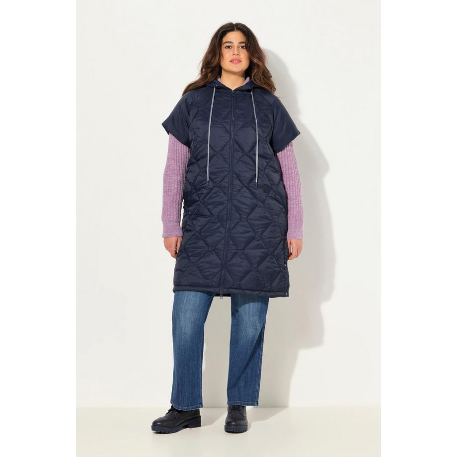 Ulla Popken HYPRAR Steppweste Tunnelzug Zwei Wege Zipper  