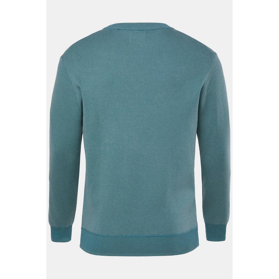 JP1880 CashmereTouch Two-Tone Strick Pullover Rundhalsausschnitt  