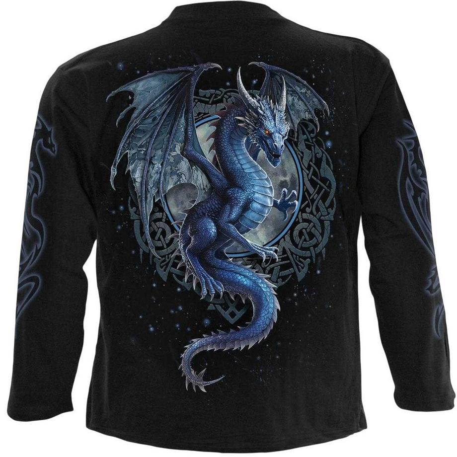 Spiral Storm Langärmeliges T-Shirt mit Rücken- und Ärmeldruck  