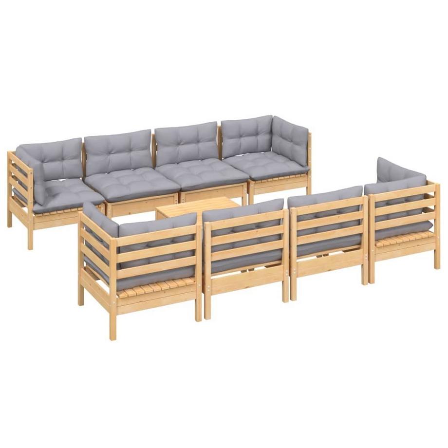 VidaXL set salotto da giardino Legno di pino  