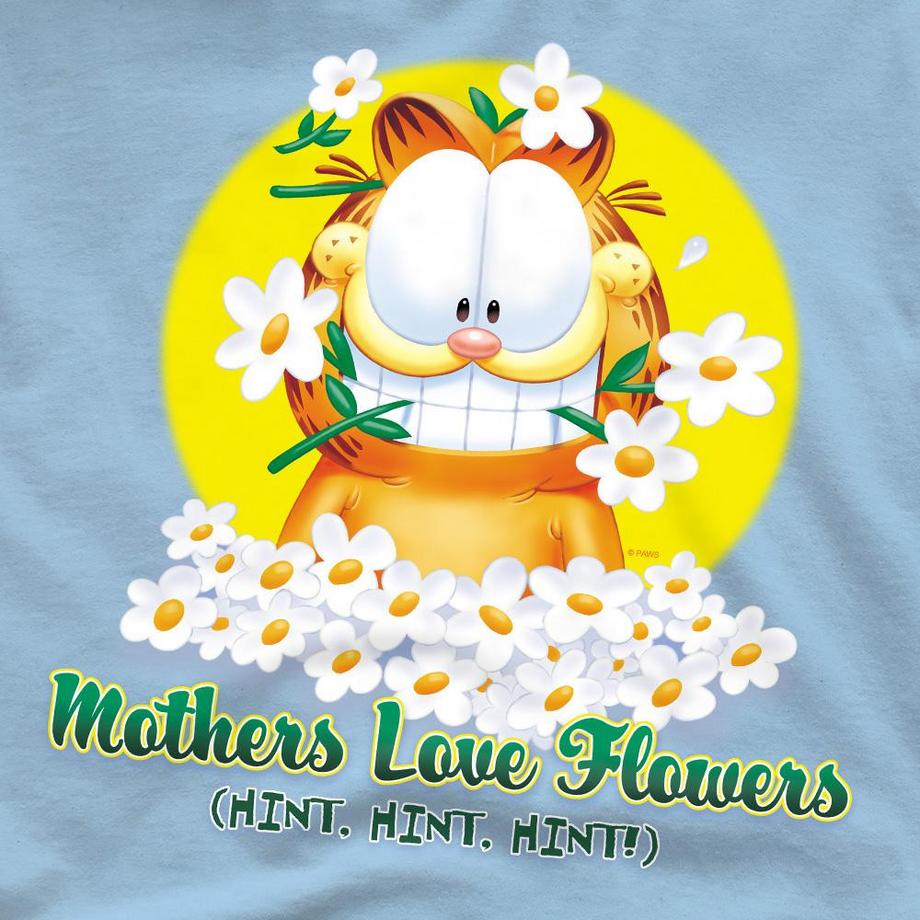 Garfield T-Shirt Mothers Love Flowers  