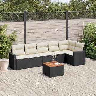 VidaXL set divano da giardino Polirattan  