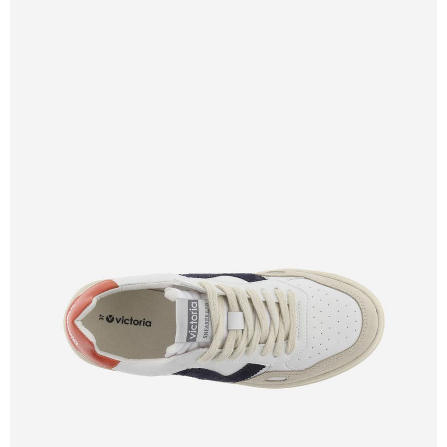 Victoria Seul Lederoptik und Spaltleder Sneakers  