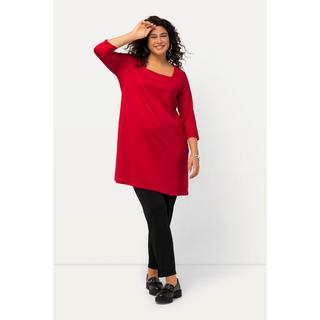 Ulla Popken  Longshirt, A-Linie, Carree-Ausschnitt, 3/4-Arm 