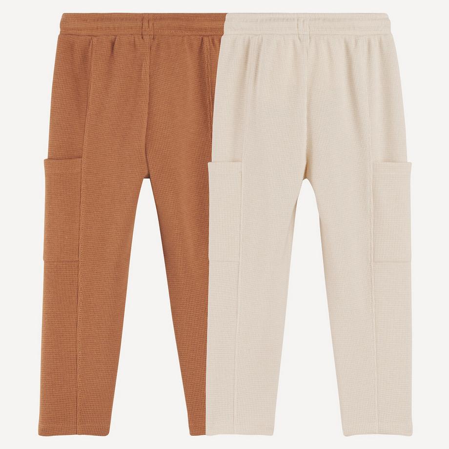 La Redoute Collections  2er-Pack Jogginghosen aus Waffelpikee 