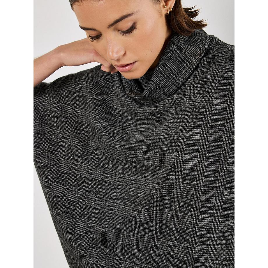 APRICOT Prinz-von-Wales-Oberteil mit Cowl-Ausschnitt  