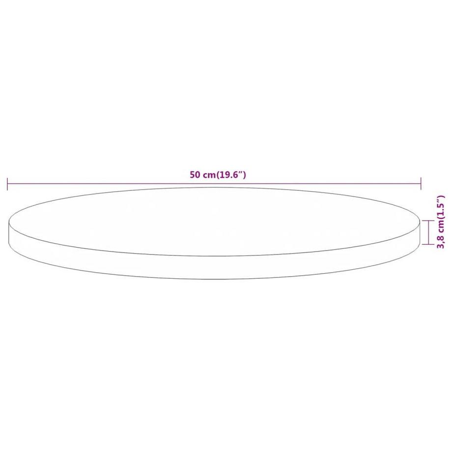 VidaXL Dessus de table bois d'acacia  
