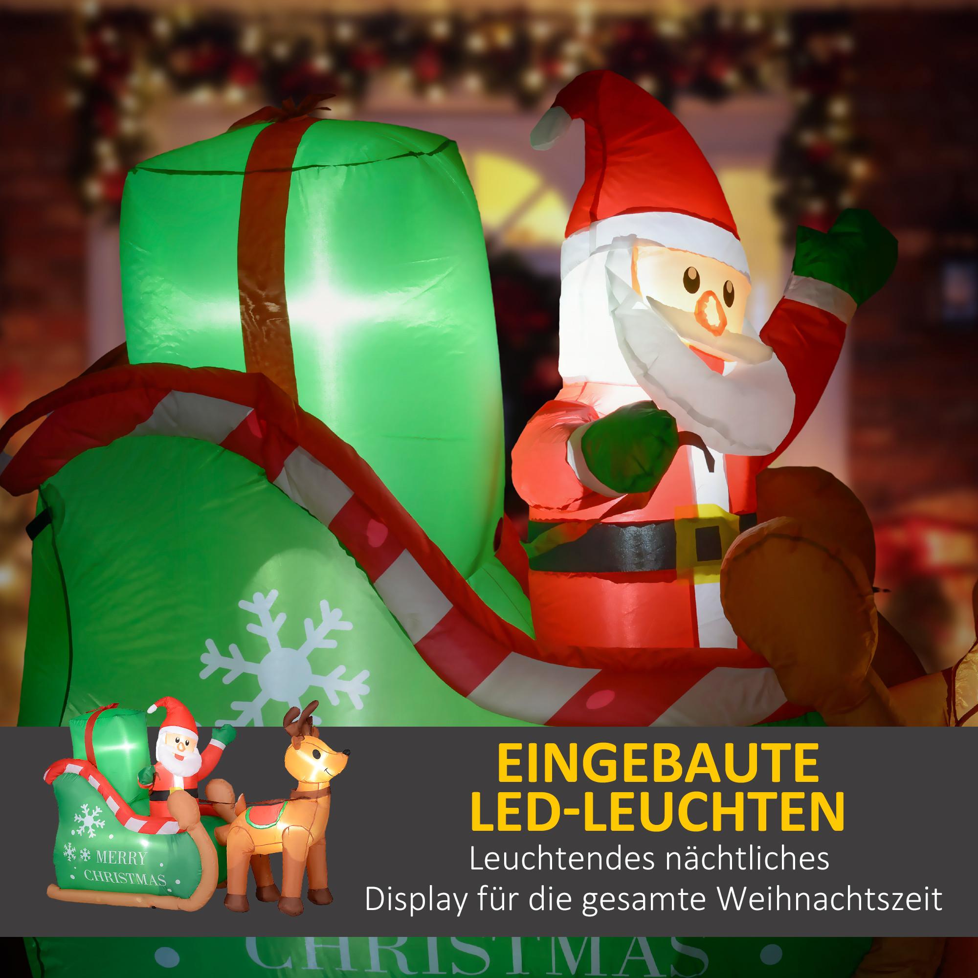 Outsunny Aufblasbar Weihnachtsdeko  