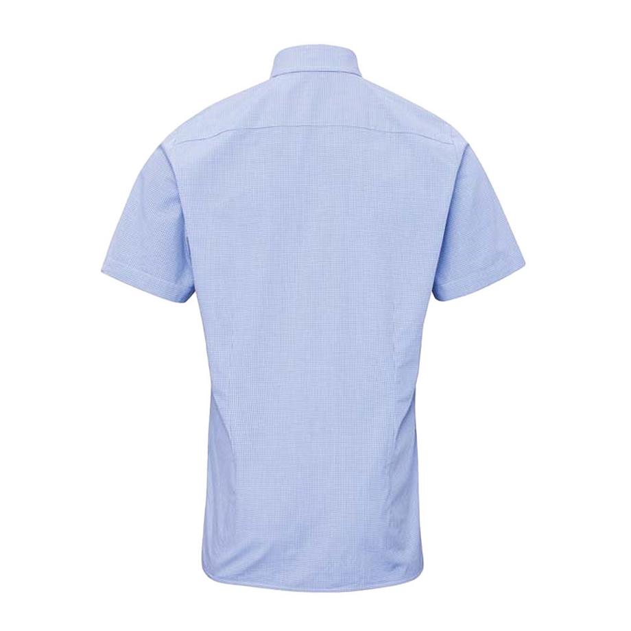 PREMIER Camicia a Quadretti Vichy Maniche Corte  