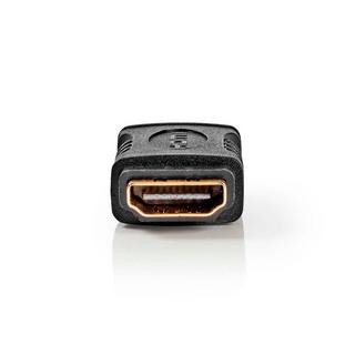Nedis  HDMI™ Adapter | HDMI™ Buchse | HDMI™ Buchse | Vergoldet | Gerade | ABS | Schwarz | 1 Stk. | Box 