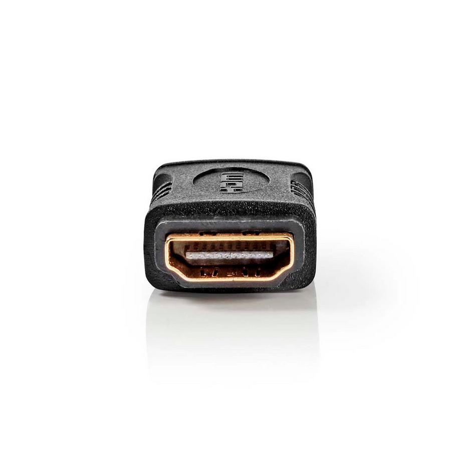 Nedis  Adattatore HDMI™ | HDMI™ femmina | HDMI™ femmina | Placcato oro | Dritto | ABS | Nero | 1 pz. | Scatola 