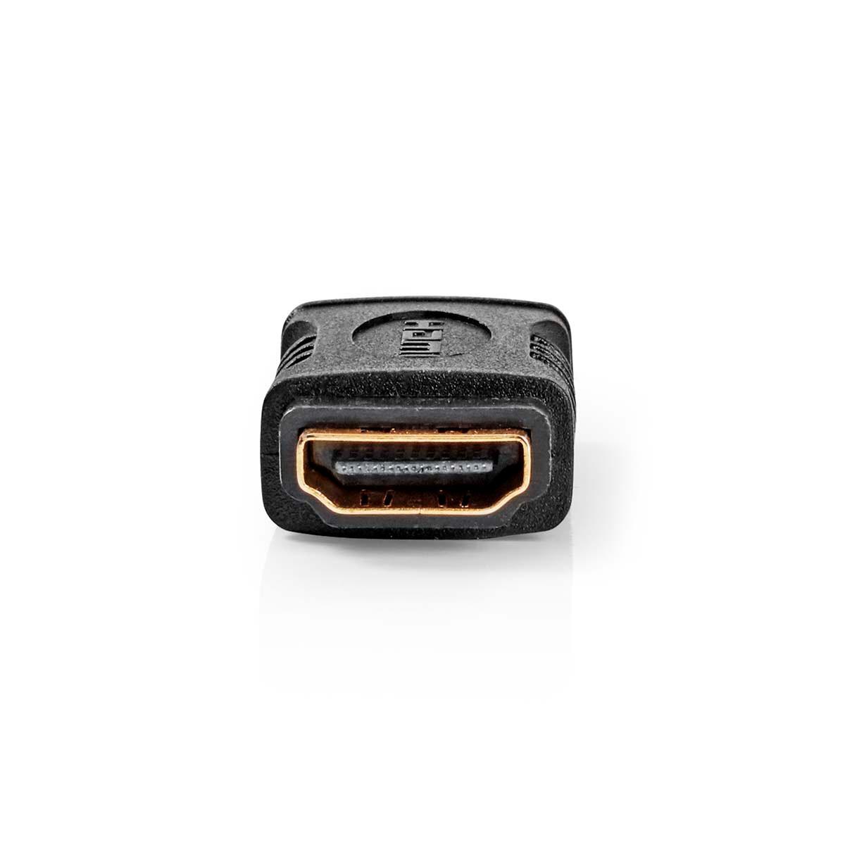 Nedis  Adattatore HDMI™ | HDMI™ femmina | HDMI™ femmina | Placcato oro | Dritto | ABS | Nero | 1 pz. | Scatola 