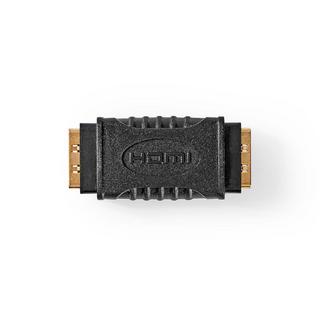 Nedis  HDMI™ Adapter | HDMI™ Buchse | HDMI™ Buchse | Vergoldet | Gerade | ABS | Schwarz | 1 Stk. | Box 
