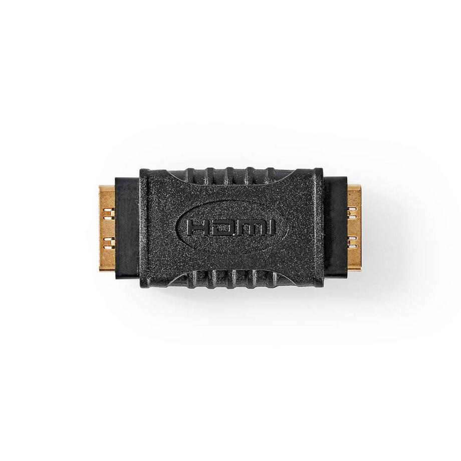 Nedis  Adattatore HDMI™ | HDMI™ femmina | HDMI™ femmina | Placcato oro | Dritto | ABS | Nero | 1 pz. | Scatola 