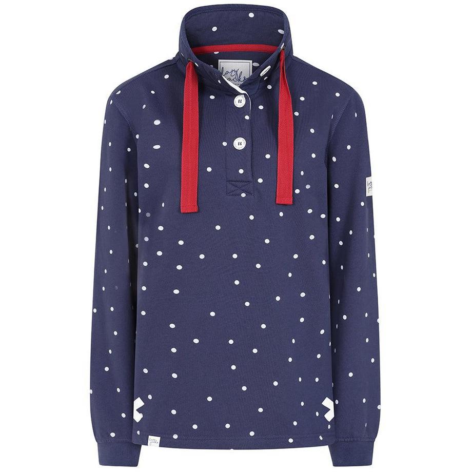 Sweatshirt  , Knopfhals