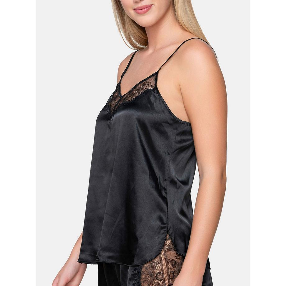 Luna Prestige Satin Top caraco fines bretelles  