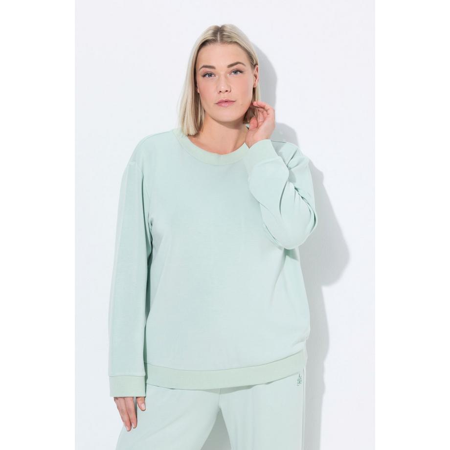 Ulla Popken Felpa yoga Boxy Cut-Out Collo Alto  