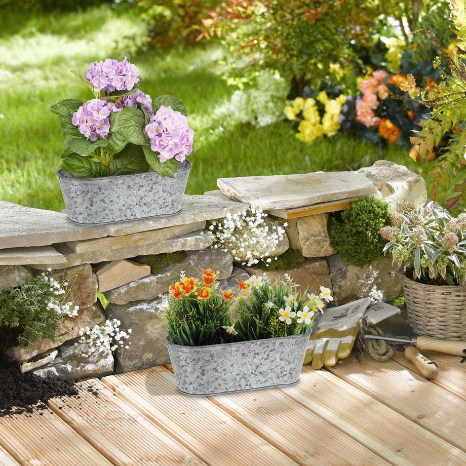 B2X Zinkwanne oval 6er Set  