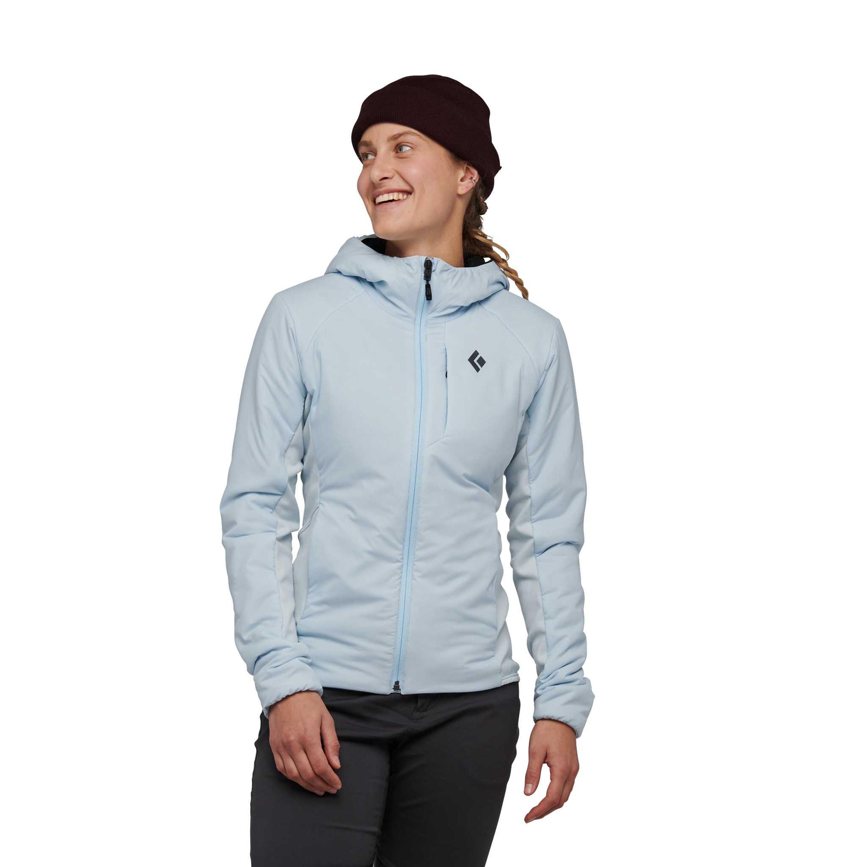 Black Diamond  damen kapuzenpullover firt light hybrid 