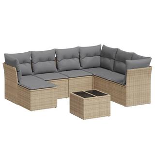 VidaXL set divano da giardino Polirattan  