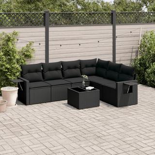 VidaXL set divano da giardino Polirattan  