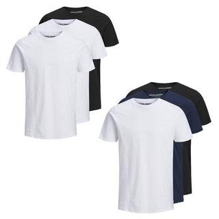 JACK & JONES  T-Shirt  3er Pack Bequem sitzend-JJEORGANIC BASIC TEE O-NECK 3PK 
