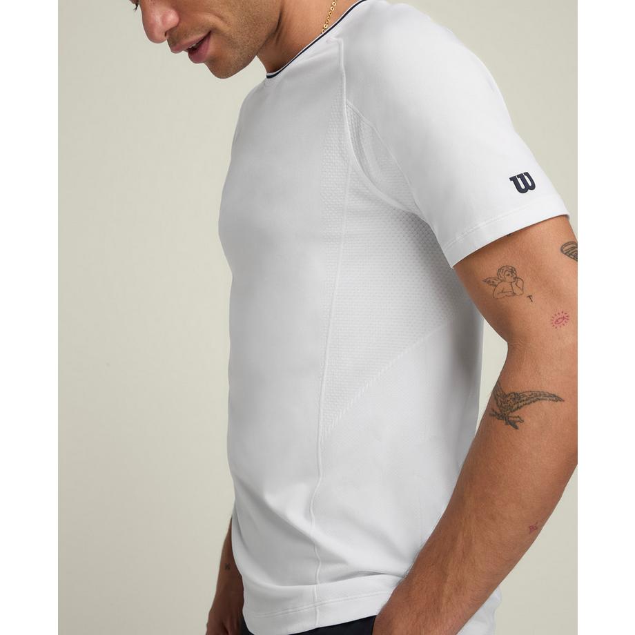 Wilson  Team Seamless Crew Homme Blanc 