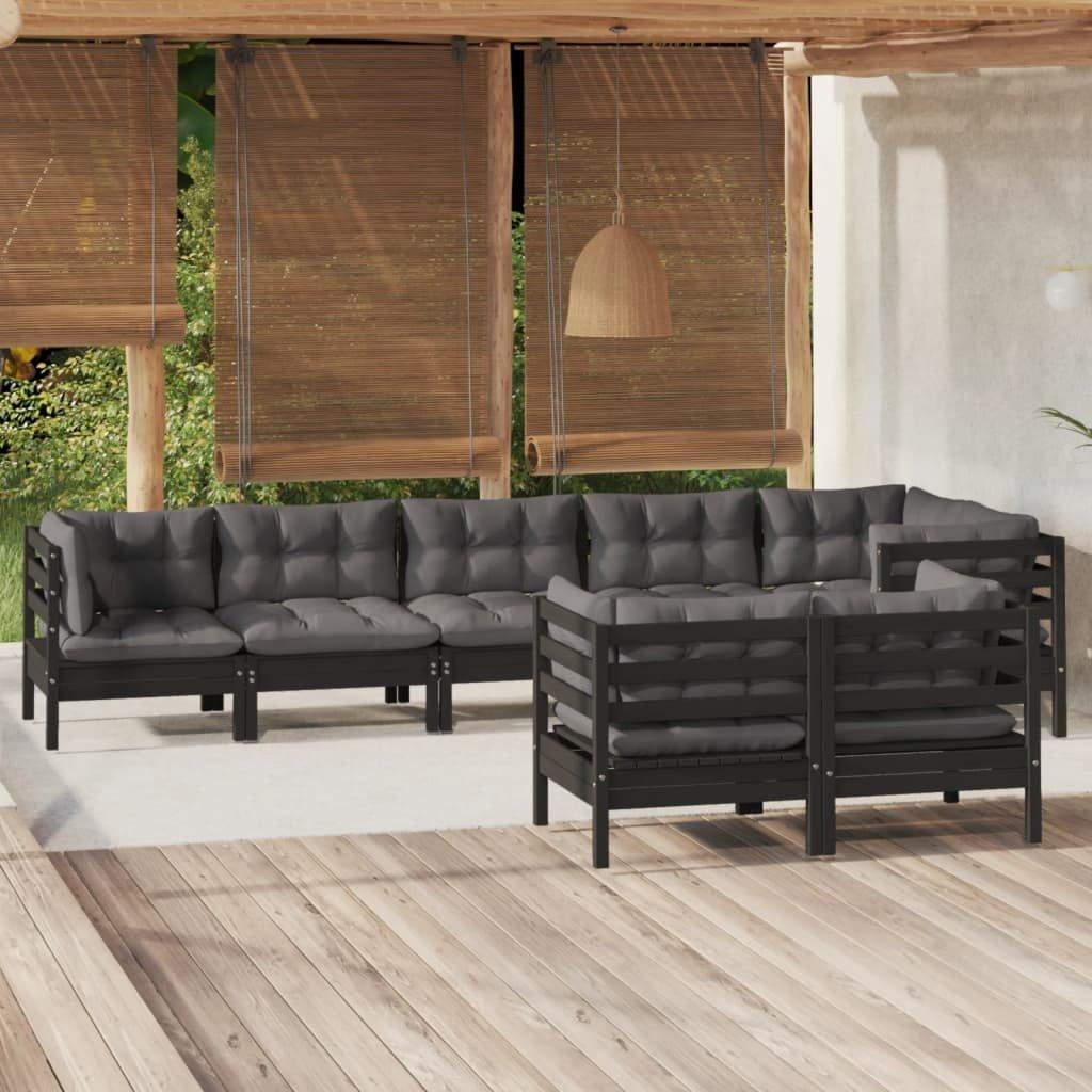 VidaXL Salon de jardin bois  