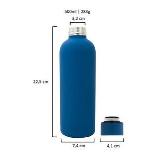 T&N  Edelstahl Trinkflasche (Blau, 0.5 l) 