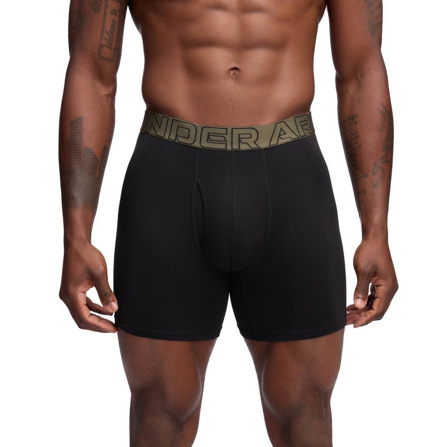 UNDER ARMOUR  Boxer Uomini Confezione da 3 Aderente alla figura-UA PERFORMANCE COTTON - SOLID 6 IN 3PK 
