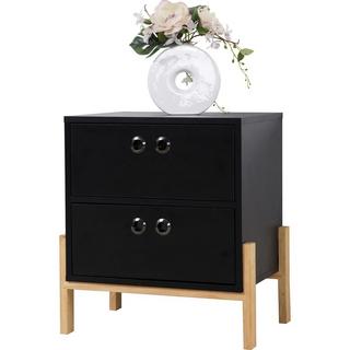 mutoni Commode décor mélaminé noir naturel  