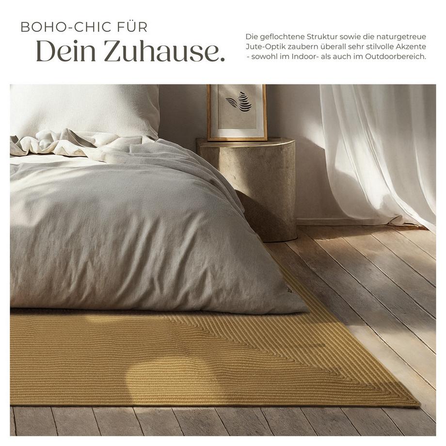 Tectake Tappeto intrecciato Raya Diverse dimensioni  