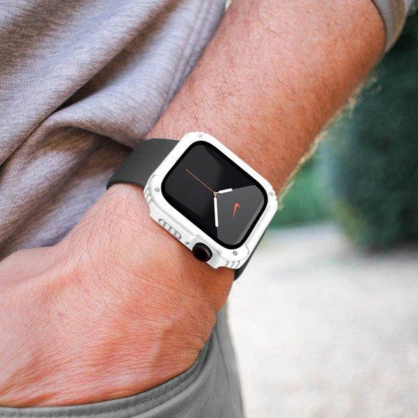 Avizar  Coque Intégrale Apple Watch 44mm Blanche 