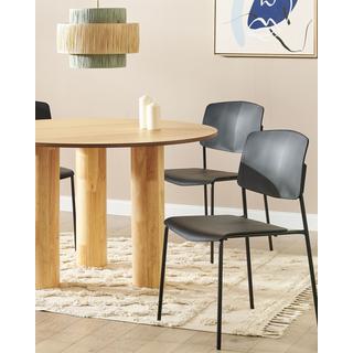 Beliani Esszimmerstuhl 4er Set aus Kunststoff Modern ASTORIA  