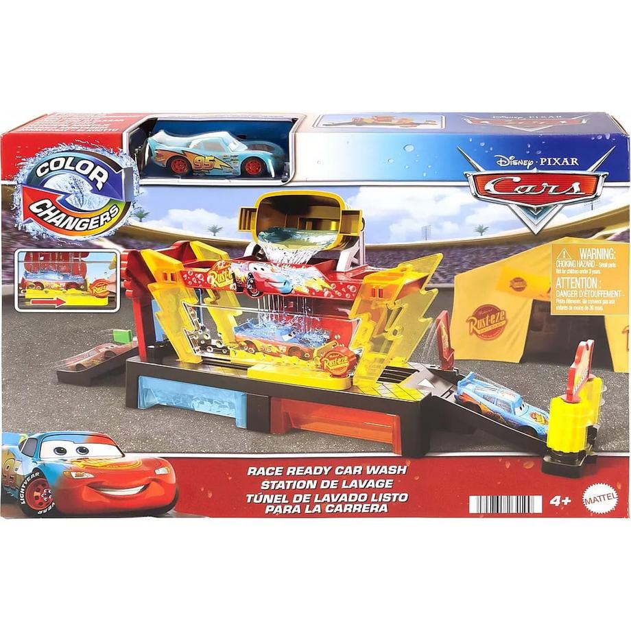 Mattel  Autowaschanlagen-Spielset für Rennwagen mit Lightning McQueen 