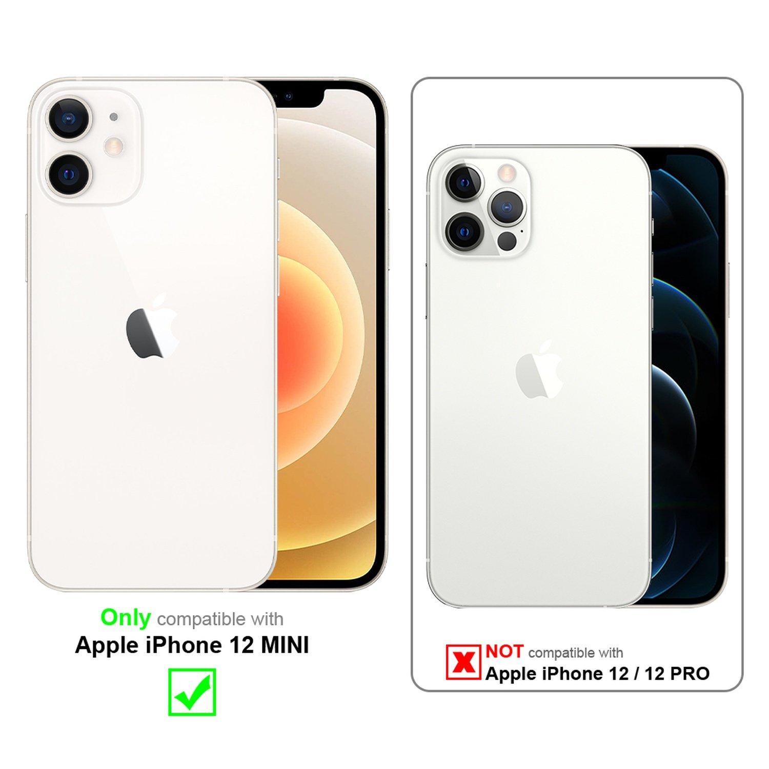 Cadorabo  Hülle für Apple iPhone 12 MINI Hybrid mit TPU Silikon Innenseite 