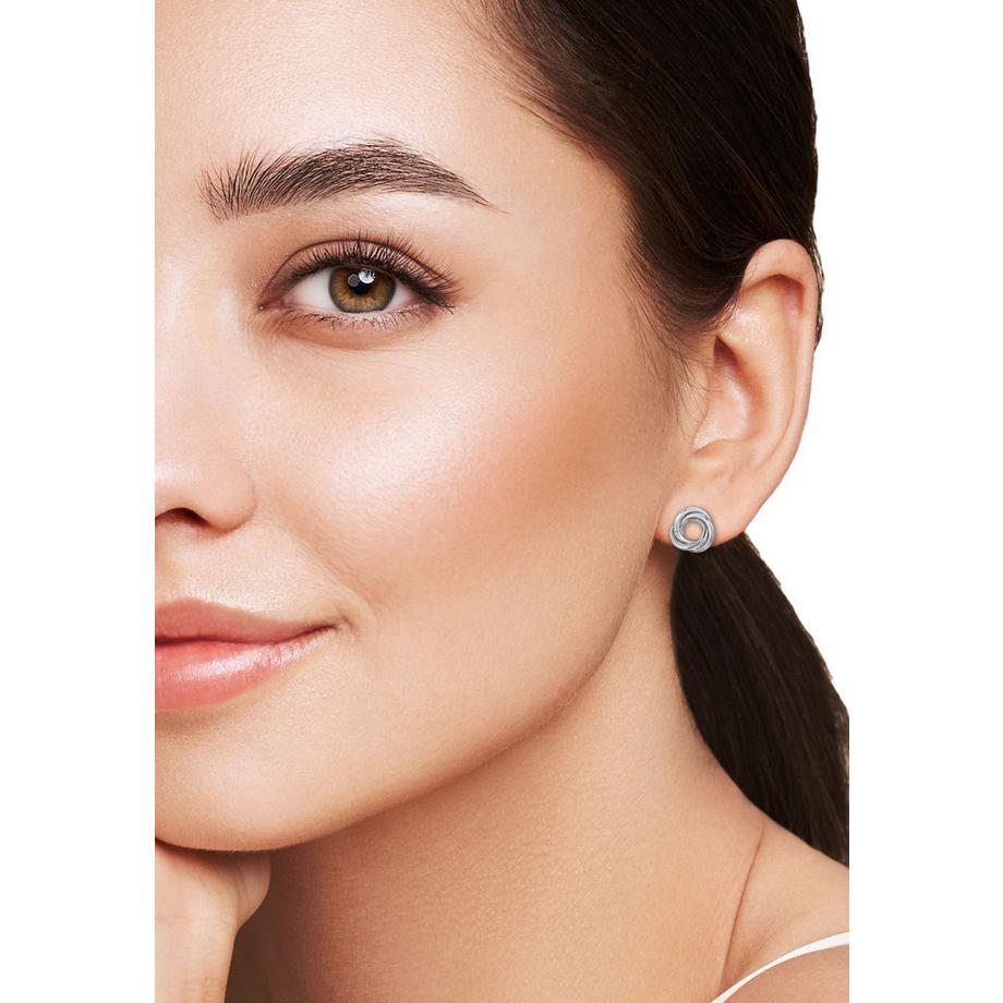 Maxte  Gedrehte Ohrstecker aus Edelstahl 