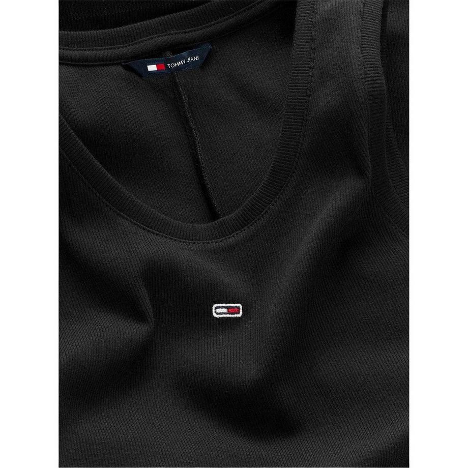 TOMMY JEANS  Essential Canottiera Linea Lunga A Costine 