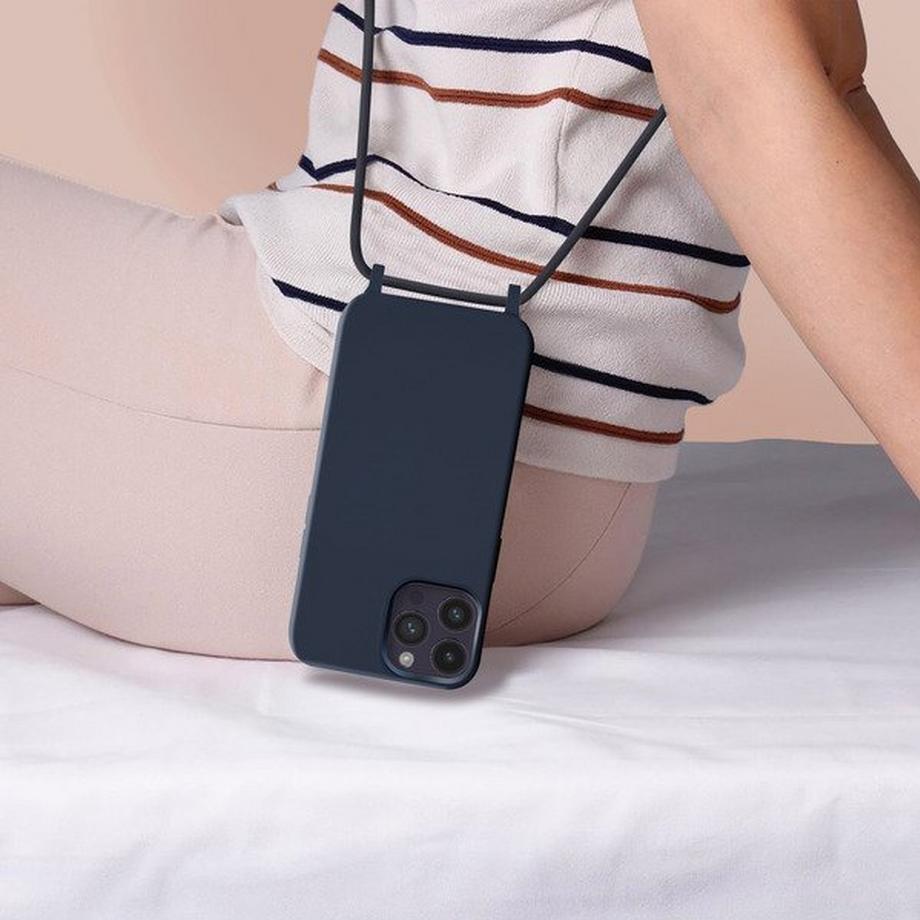 Avizar  Coque Cordon iPhone 14 Pro Max Bleu 