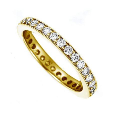 MUAU Schmuck  Mémoire-Ring 585/14K Gelbgold Diamant 1ct. 