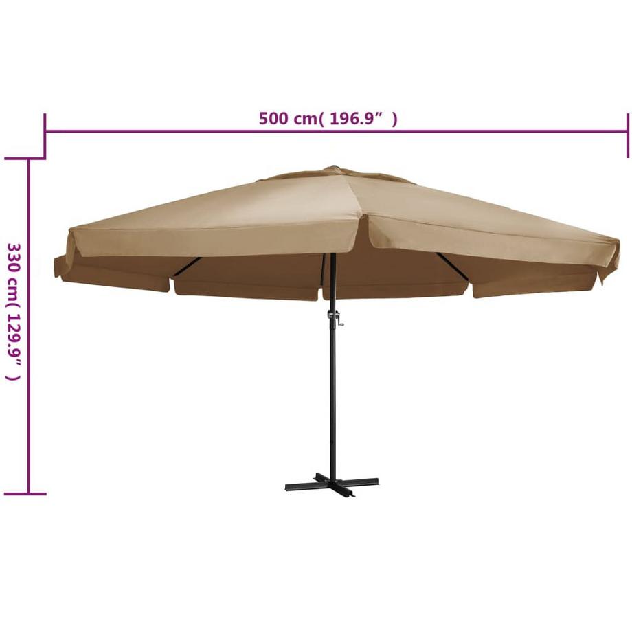 VidaXL ombrellone da giardino  
