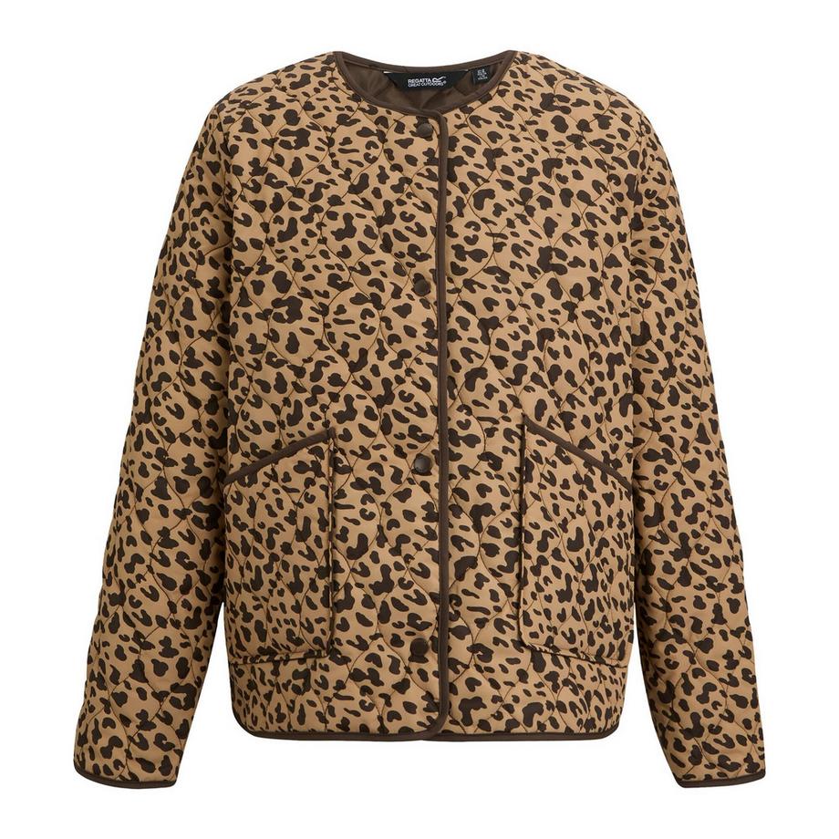 Veste Matelassée À Boutonspression Motiftyle Imprimé Léopard Mira