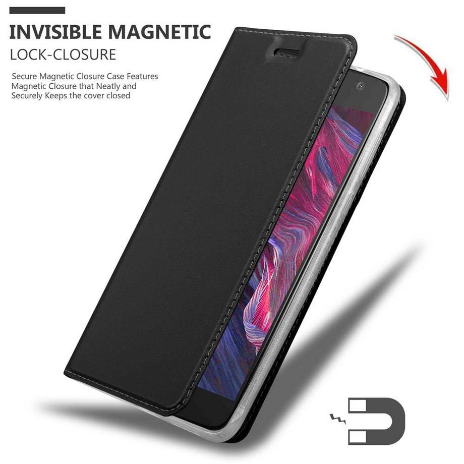 Cadorabo  Housse compatible avec Motorola MOTO X4 - Coque de protection avec fermeture magnétique, fonction de support et compartiment pour carte 