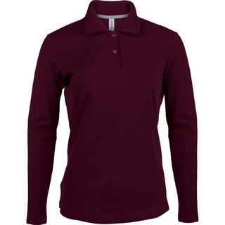 Kariban  damen poloshirt mit langen ärmeln 