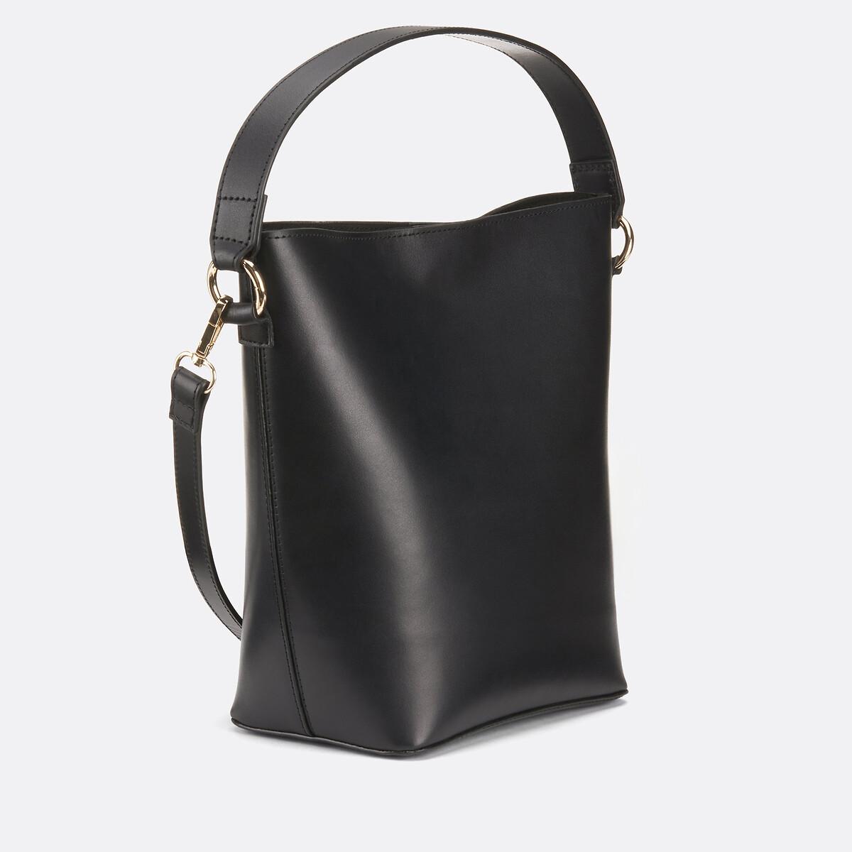 La Redoute Collections Sac seau en cuir lisse  