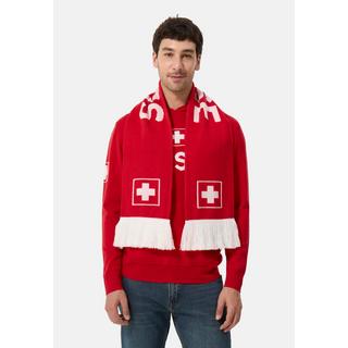 CASH-MERE.CH Einfarbiger Schal mit Fransen  