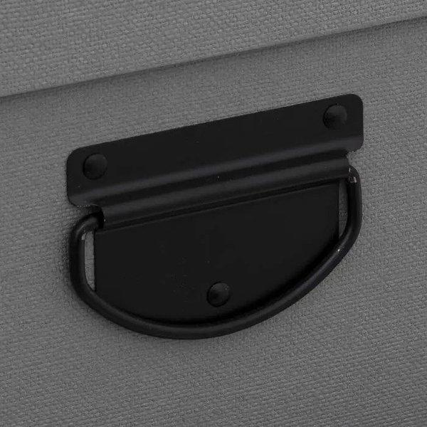 Northio 4x Scatole Portaoggetti, Diverse Dimensioni - Grigio  