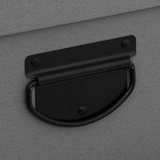 Northio 4x Scatole Portaoggetti, Diverse Dimensioni - Grigio  