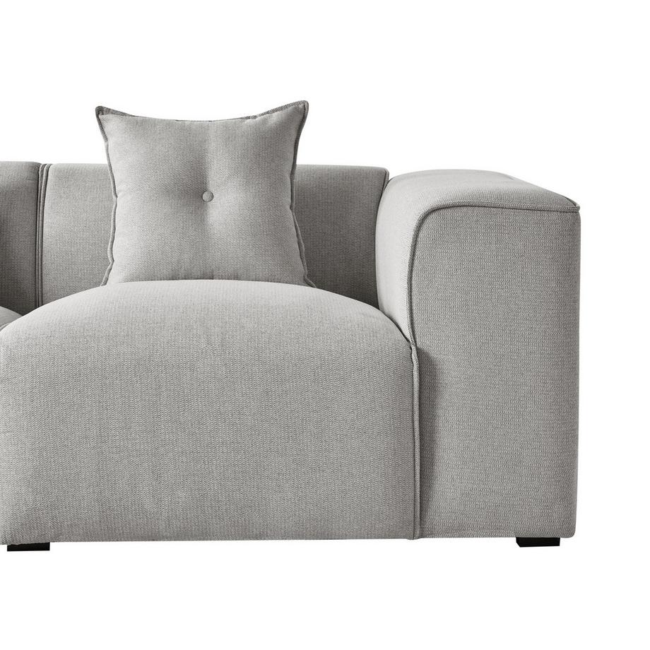 Beliani Divano angolare en Tessuto Moderno DOLVA  