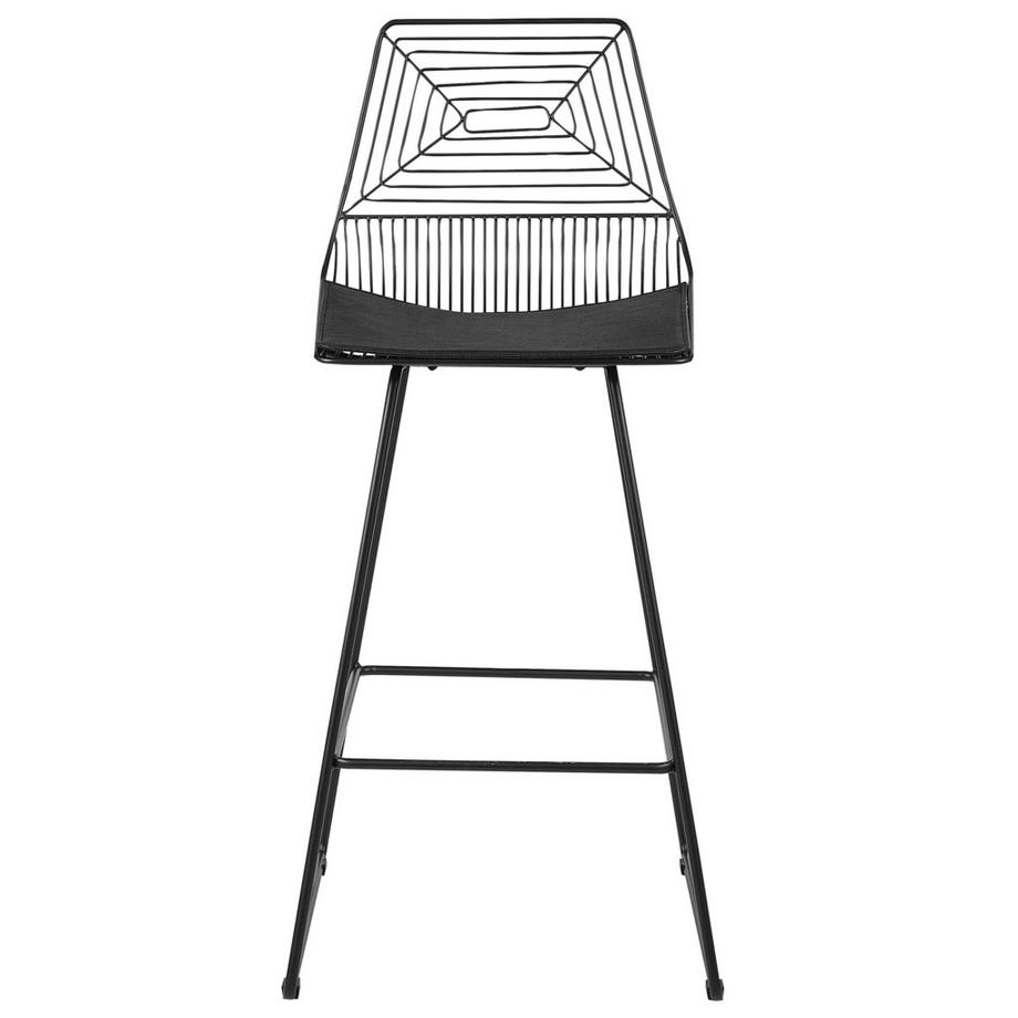 Beliani Set mit 2 Barstühlen aus Stahl Industriell BISBEE  